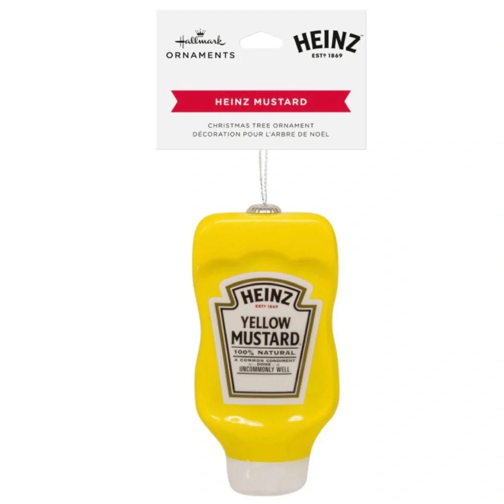 Hallmark “Heinz Yellow Mustard” Shatterproof Christmas Ornament (NWT)